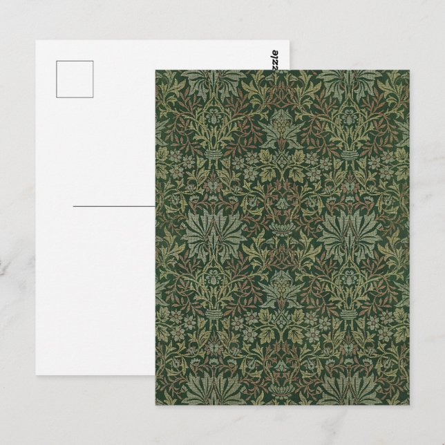 William Morris Flower Garden Tapestry Classic Postkarte (Vorne/Hinten)