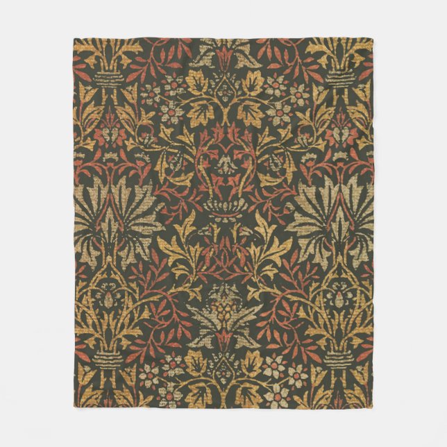 William Morris Flower Garden Tapestry Fleecedecke (Vorderseite)