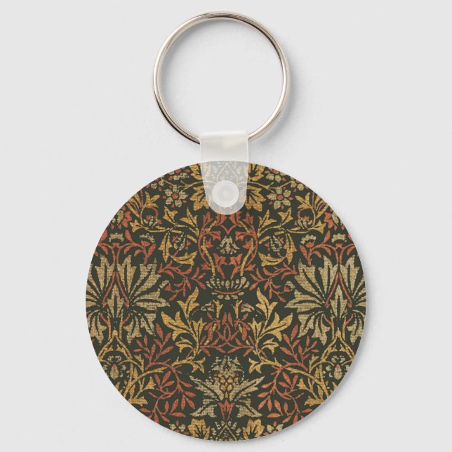 William Morris Flower Garden Tapestry Schlüsselanhänger (Vorderseite)