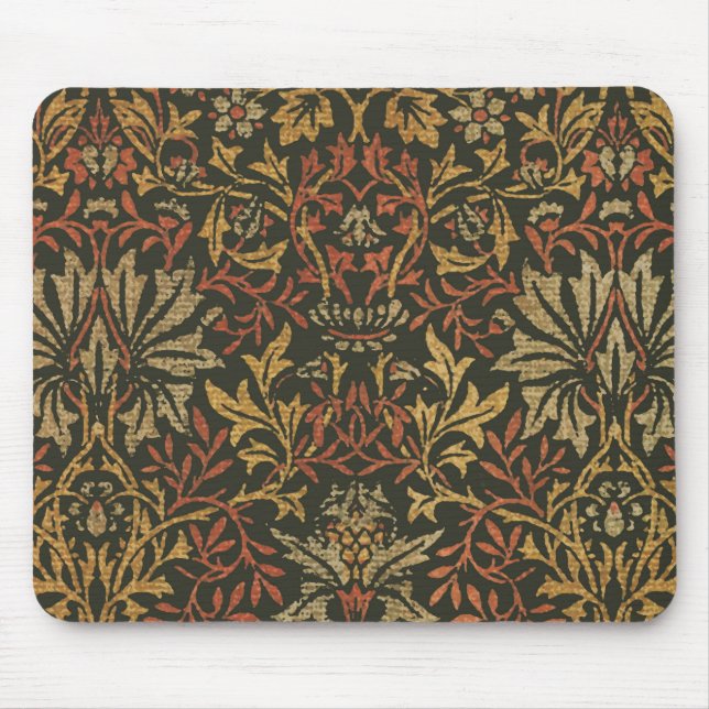 William Morris Flower Garden Teppich Mousepad (Vorne)
