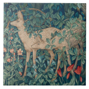 William Morris Forest Deer Floral Fliese