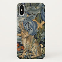 William Morris Forest Rabbit Floral Art Nouveau