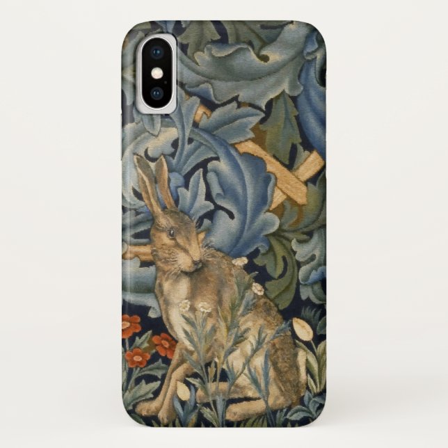 William Morris Forest Rabbit Floral Art Nouveau Case-Mate iPhone Hülle (Rückseite)