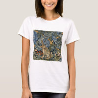 William Morris Forest Rabbit Floral Art Nouveau