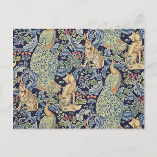 William Morris Forest Rabbit Postkarte (Vorderseite)