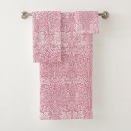 William Morris Forêt de lapin Folid Rose