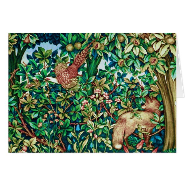 William Morris Fox et Pheasestry Imprimer (Devant Horizontal)