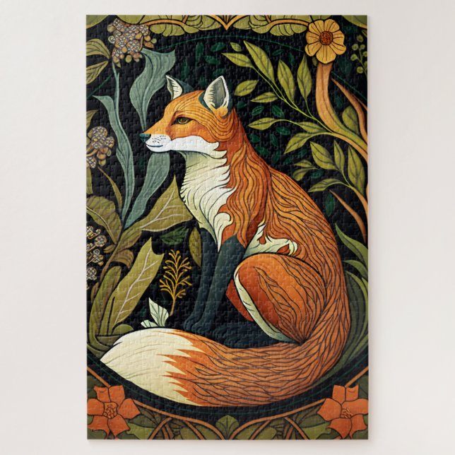 William Morris Fox Jigsaw Puzzle (Vertikal)