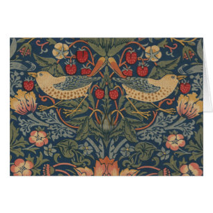 William Morris fraise voleurs oiseaux floraux