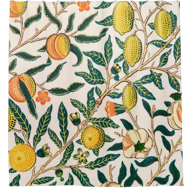 William Morris frucht und Granatäpfel Duschvorhang (Vorderseite)
