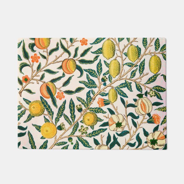 William Morris frucht und Granatäpfel Fußmatte (Vorderseite)