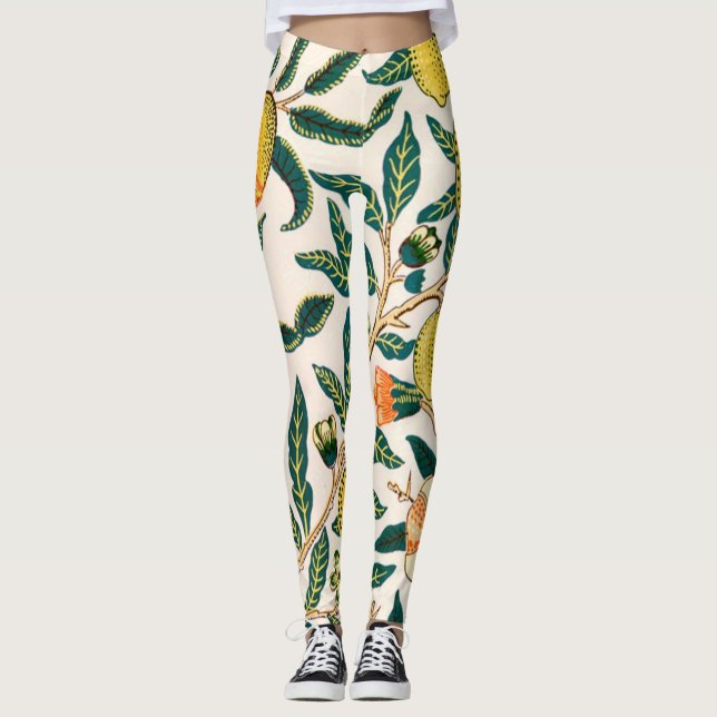 William Morris frucht und Granatäpfel Leggings (Vorderseite)