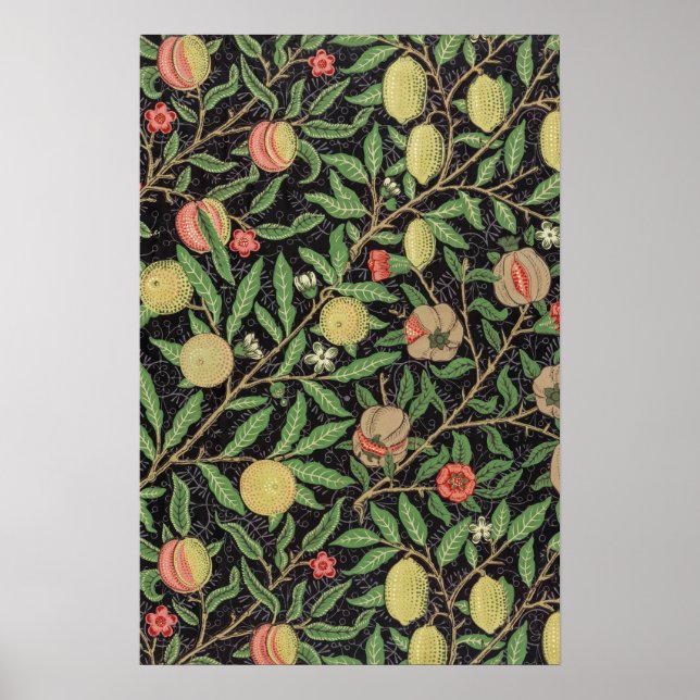 William Morris' Fruchtmuster (1862)  Poster (Vorne)