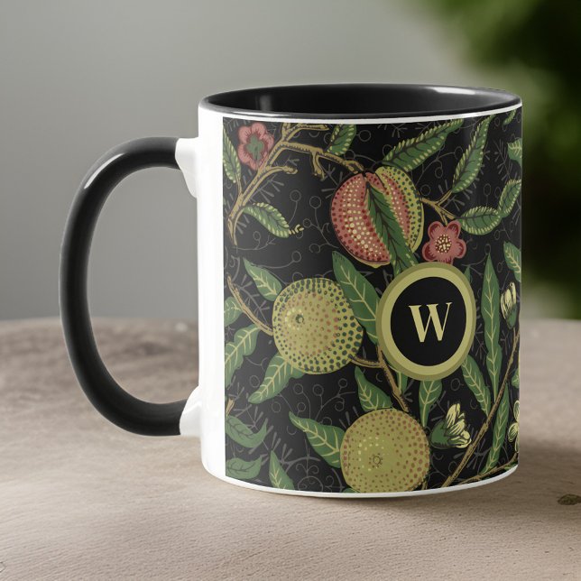 William Morris Fruchtmuster mit monogramm Initiale Tasse (Von Creator hochgeladen)