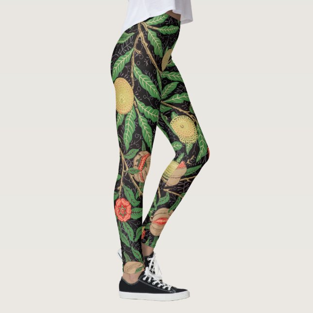 William Morris Fruchtmuster Vintag Leggings (Rechts)