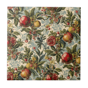 William Morris Fruit Granatapfel-Blumenmuster Fliese