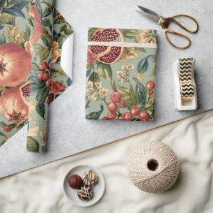 William Morris Fruit Granatapfelmuster Geschenkpapier