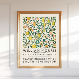 William Morris Fruit oder Pomegranate Lemons Tree Poster