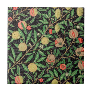 William Morris Fruit Pomegranate Blumenmuster Fliese