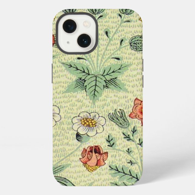 William Morris Gänseblümchen Blumen Tapetenmuster iPhone Hülle (Rückseite)