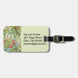 William Morris Garden Lily Wallpaper Gepäckanhänger