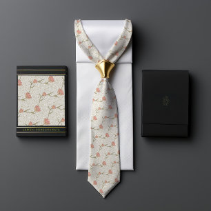 William Morris Garden Tulip Floral Pattern Krawatte