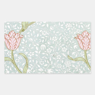 William Morris GardenTulip Rechteckiger Aufkleber