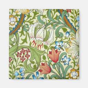 William Morris Garten-Lilien-Wallpaper Magnet