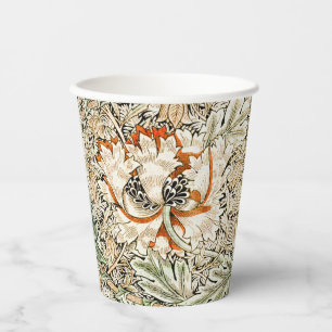 William Morris Geißblatt Blumen Wallpaper Pappbecher