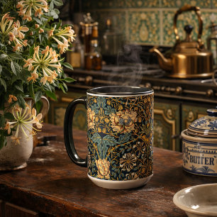 William Morris Geißblatt Blumenmuster Tasse