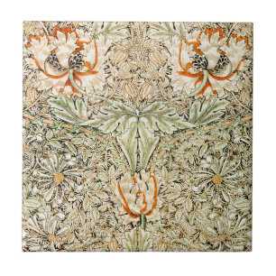 William * Morris Geißblatt Botanisch Fliese