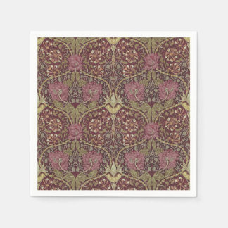 William Morris, Geißblatt, florales Muster, Kunst Serviette