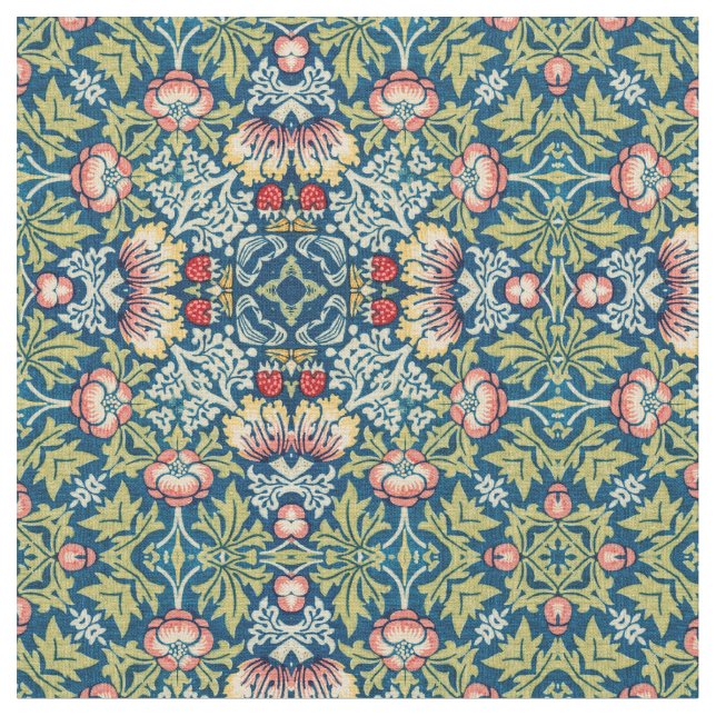 William Morris Geometric Pattern Stoff (Nahaufnahme)