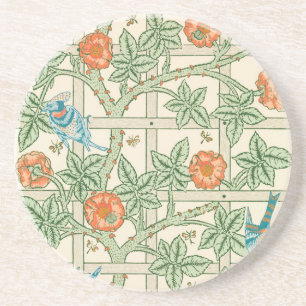 William Morris Gitter-Victorian-Tapete Getränkeuntersetzer
