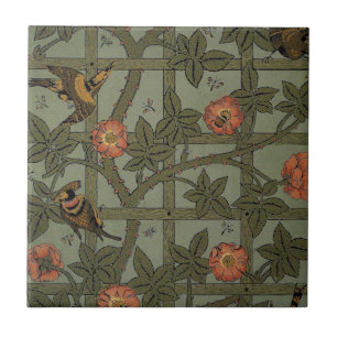 William Morris Gittertapete Kunst Fliese