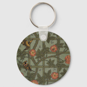 William Morris Gittertapete Kunst Schlüsselanhänger