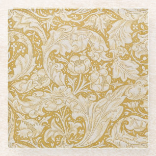 William Morris Gold Bachelors Button Floral Glasuntersetzer