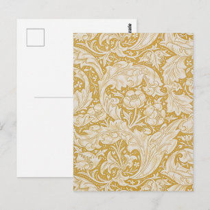 William Morris Gold Bachelors Button Floral Postkarte