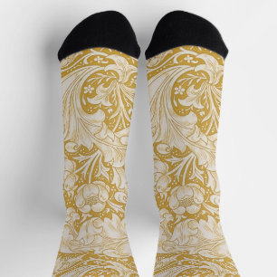 William Morris Gold Bachelors Button Floral Socken