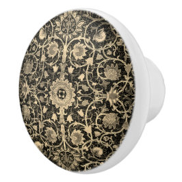 William * Morris Gold Charcoal Gray Holland Park Keramikknauf