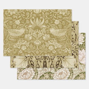 William Morris, Gold Geschenkpapier Set