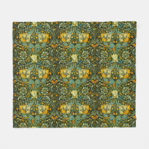 William Morris Gold Jelängerjelieber Blumen Tapete Fleecedecke