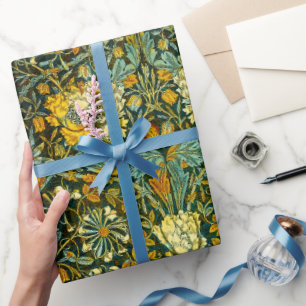 William Morris Gold Jelängerjelieber Blumentapete Geschenkpapier