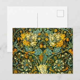 William Morris Gold Jelängerjelieber Blumentapete Postkarte