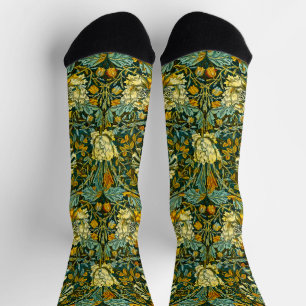 William Morris Gold Jelängerjelieber Blumentapete Socken
