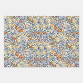 William Morris Gold Lily Victorian Wallpaper Geschenkpapier Set