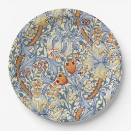 William Morris Gold Lily Viktorianisch Wallpaper Pappteller