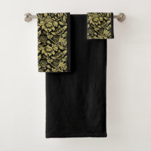 William Morris Gold und Black Floral
