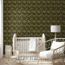 William Morris Gold und Black Floral