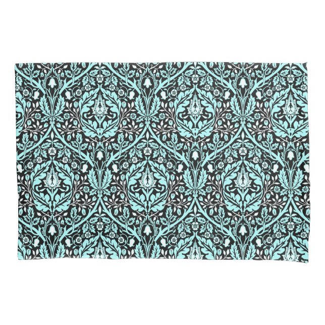 William Morris Golden Bough in Blue Shades Kissenbezug (Vorderseite)